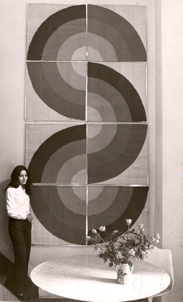 1971 · Gracia con obra para la Bienal de Lausanne
